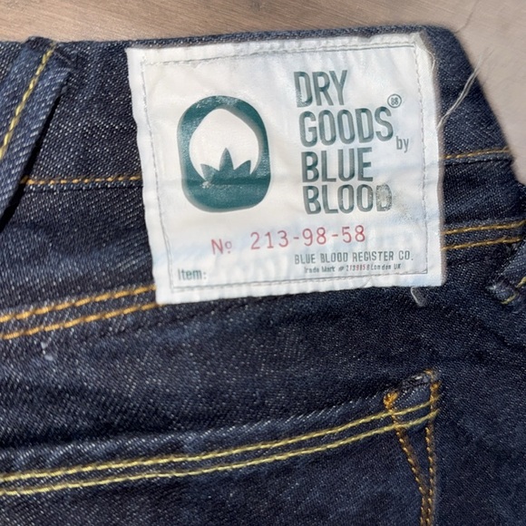 Dry Goods Blue Blood Brand Selvedge Denim Straight Leg Jeans - Picture 6 of 10